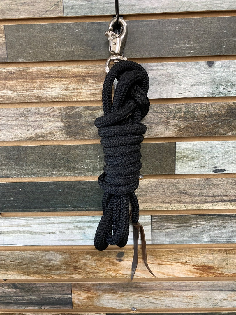 USED Black Clinician Long Lead Rope