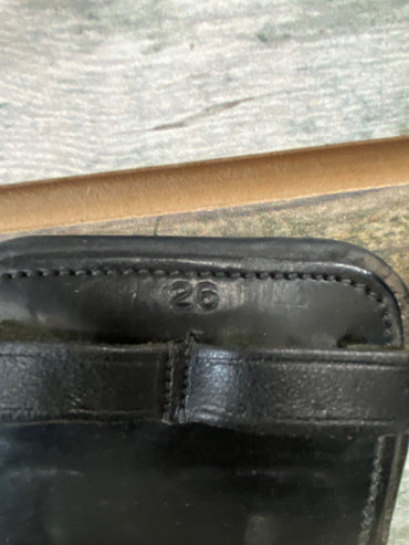 USED Total Saddle Fit Leather Dressage Girth 26" Black