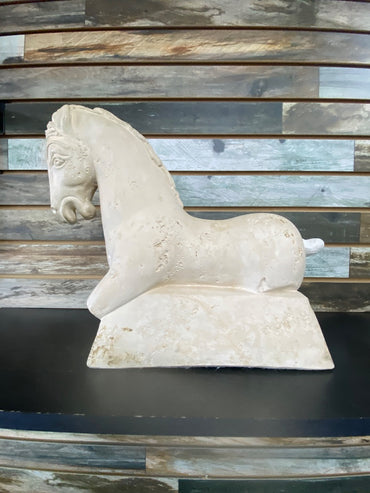 USED  Stone Horse Statue