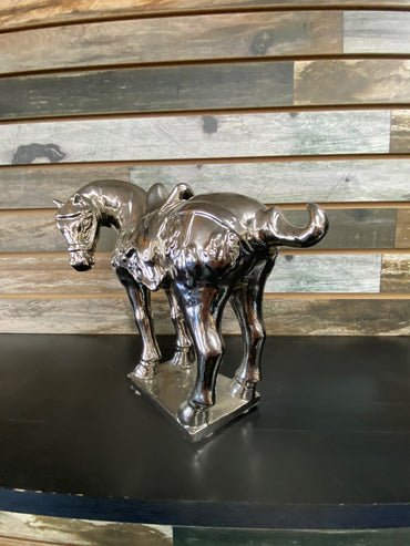 USED  Metal Horse Statue