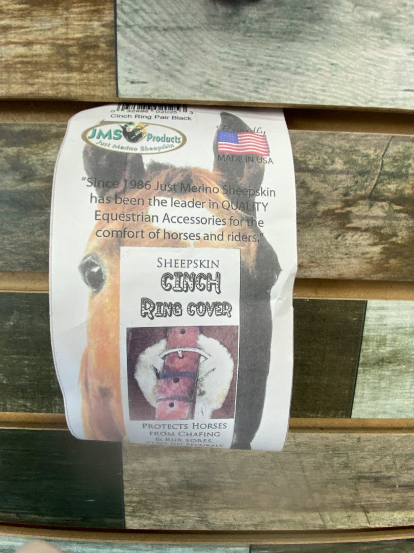 USED JMS Products Sheep Skin Cinch Ring Cover  Black