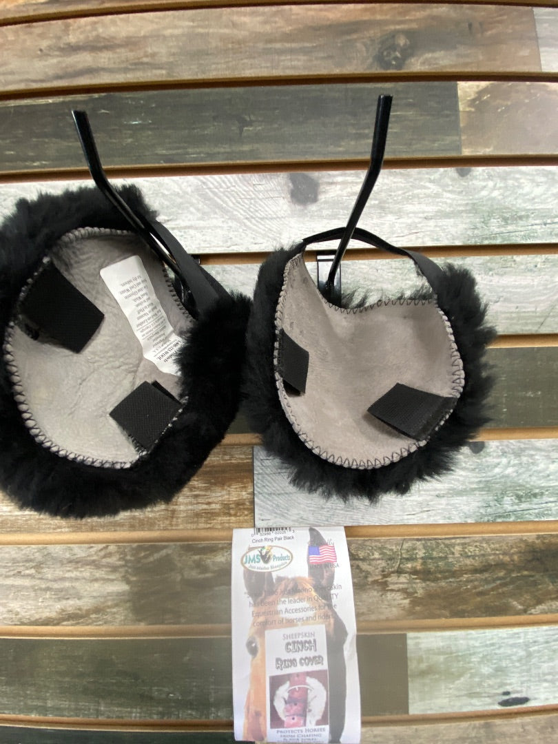 USED JMS Products Sheep Skin Cinch Ring Cover  Black