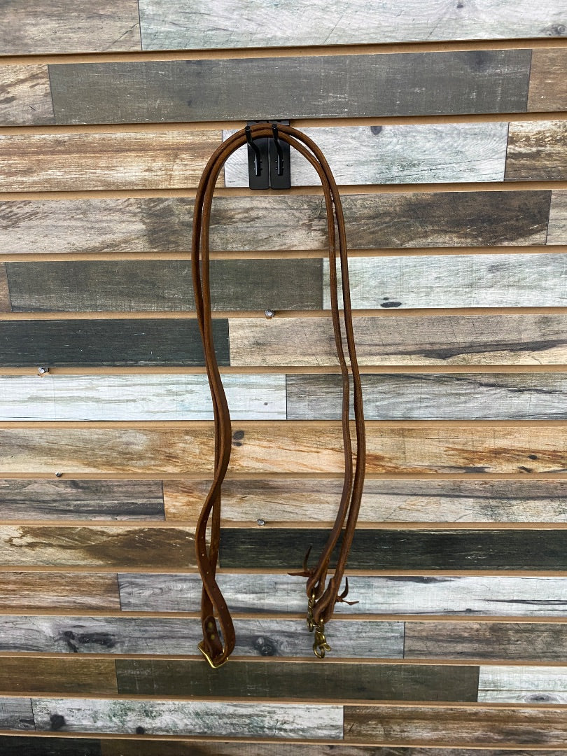 USED None Leather Reins None Medium Oil