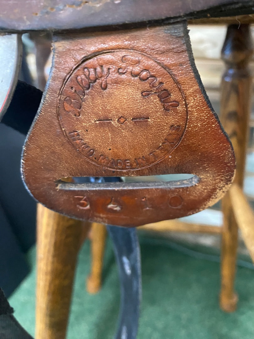USED Billy Royal Western Show Saddle 15" Dark Oil