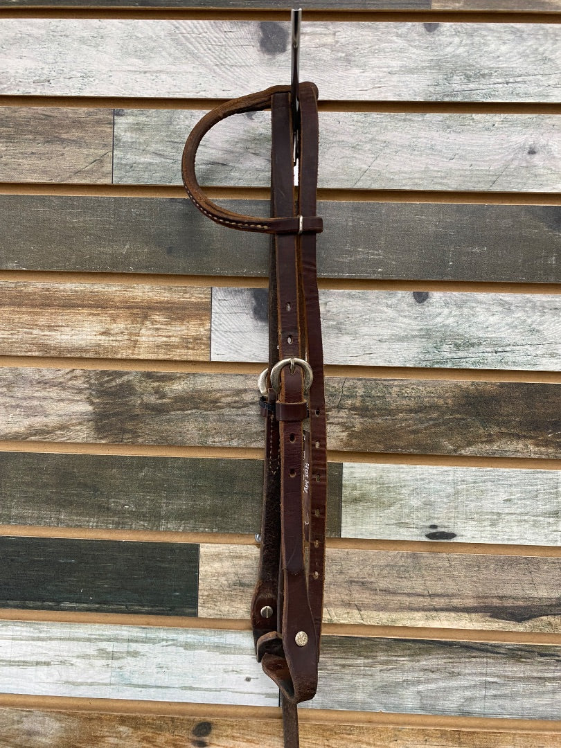 USED Weaver One Ear Headstall Full Dark Oil