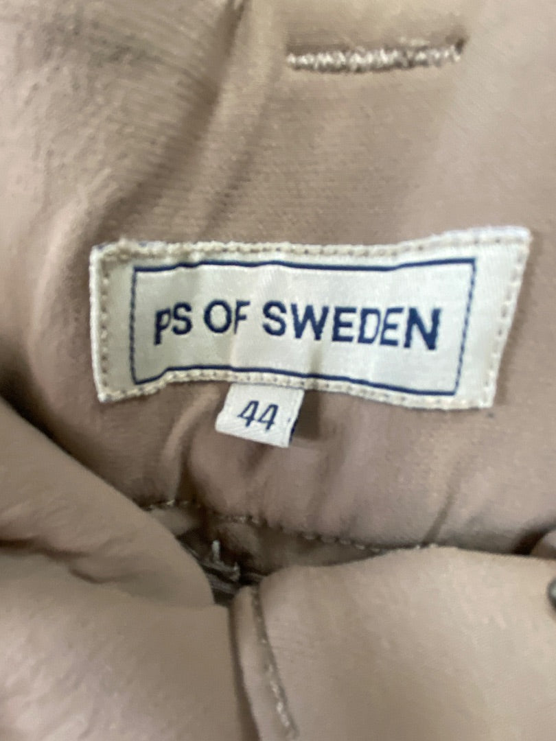 USED PS of Sweden Ladies English Breeches Full Seat 44ES(34us) Tan w/Suede trim