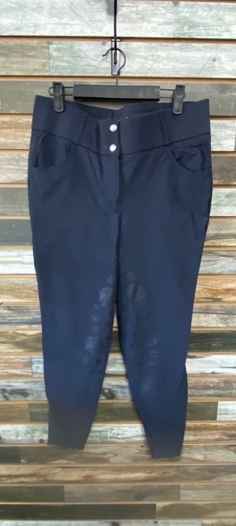 USED PS of Sweden Ladies English Breeches Full Seat 44ES(34us) Navy