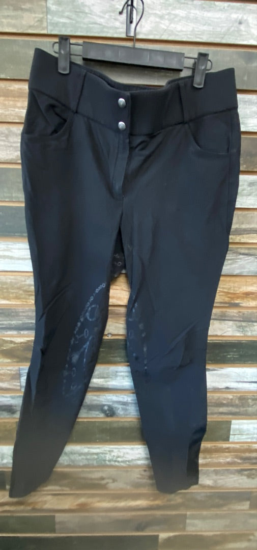 USED PS of Sweden Ladies English Breeches Full Seat 44ES(34us) Black