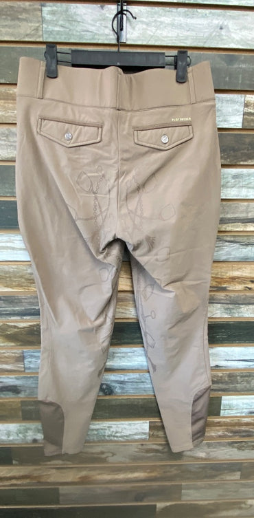 USED PS of Sweden Ladies English Breeches Full Seat 44ES(34us) Tan