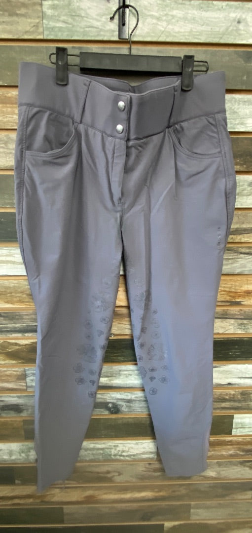 USED PS of Sweden Ladies English Breeches Full Seat 44ES(34us) Light Grey