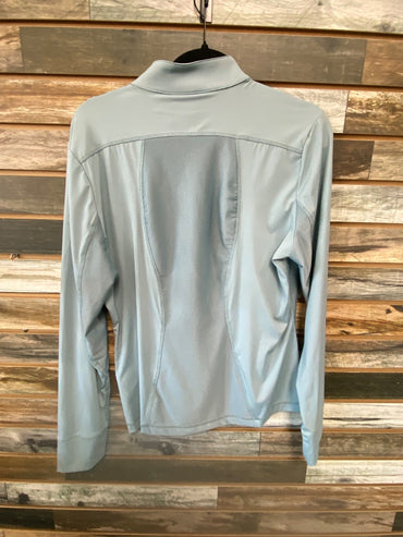 USED PS of Sweden Ladies English Riding Top Long Sleeve XL Light Blue