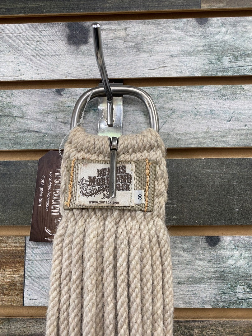 USED Dennis moreland tack Mohair Cinch 30" Light Tan