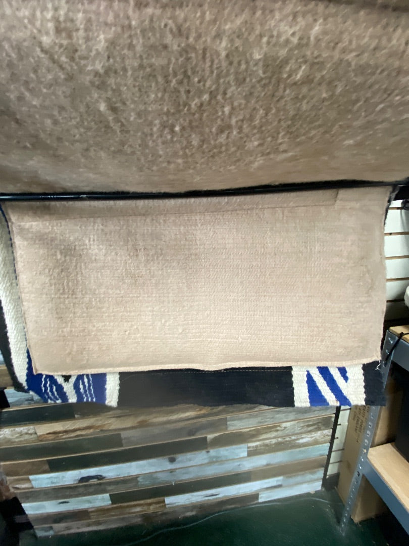 USED Showman Western Saddle Pad 30"x30" Blue/White/Black