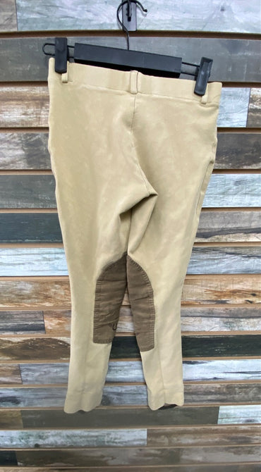USED Tough1 Youth English Knee Patch Jodpurs 12 Tan