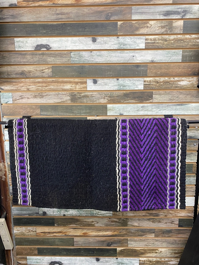 USED No Brand Western Saddle topper 34x36 purple/gray/black