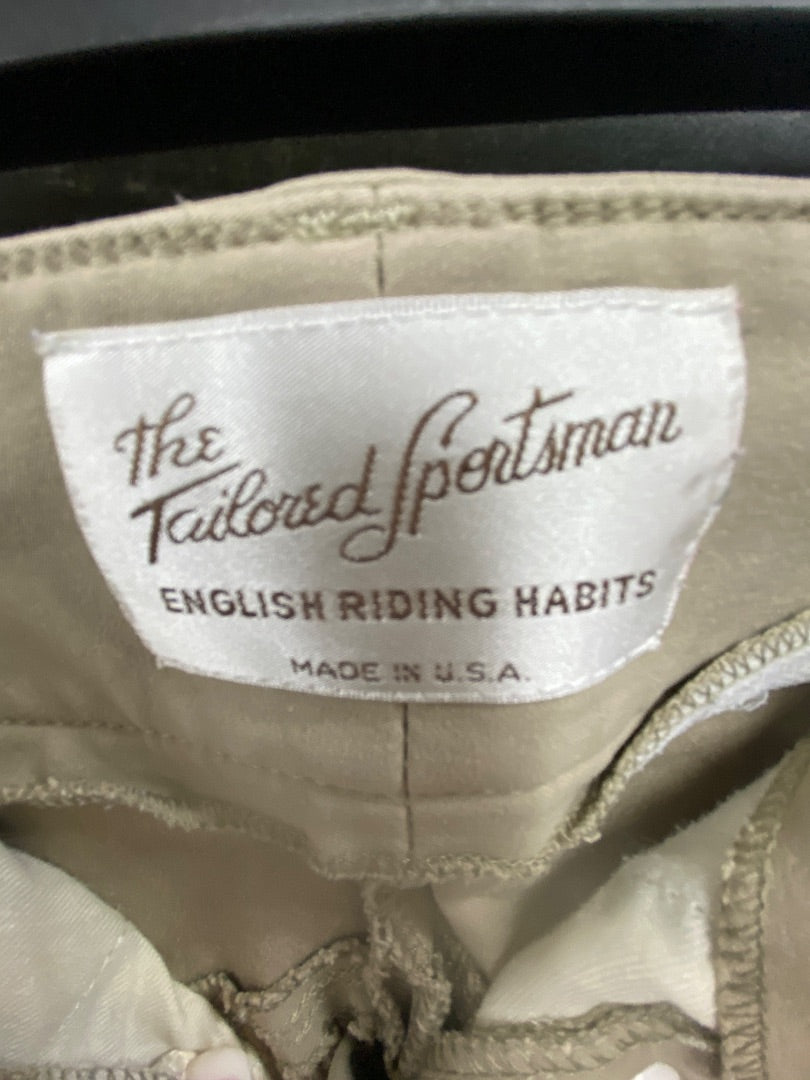USED Tailored Sportsman Ladies Knee Patch Breeches 26 Tan