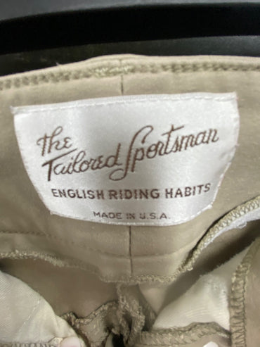 USED Tailored Sportsman Ladies Knee Patch Breeches 26 Tan