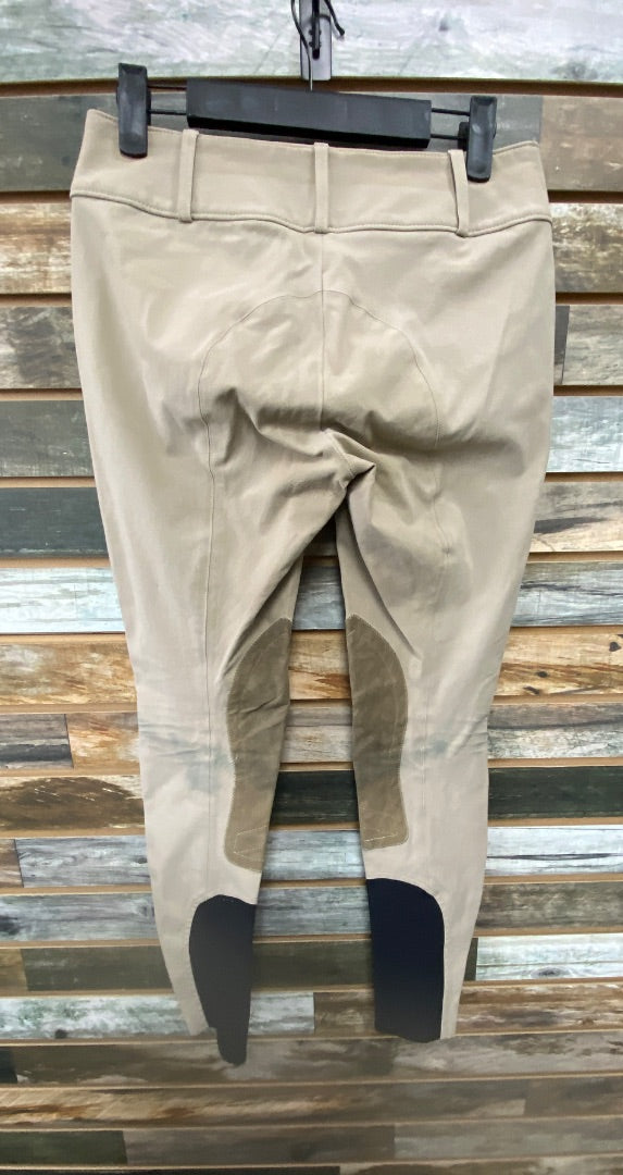 USED Tailored Sportsman Ladies Knee Patch Breeches 26 Tan