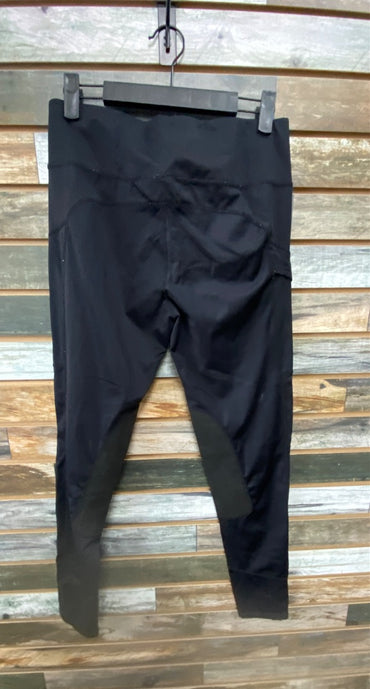 USED Okay Knee Patch Tights L Black