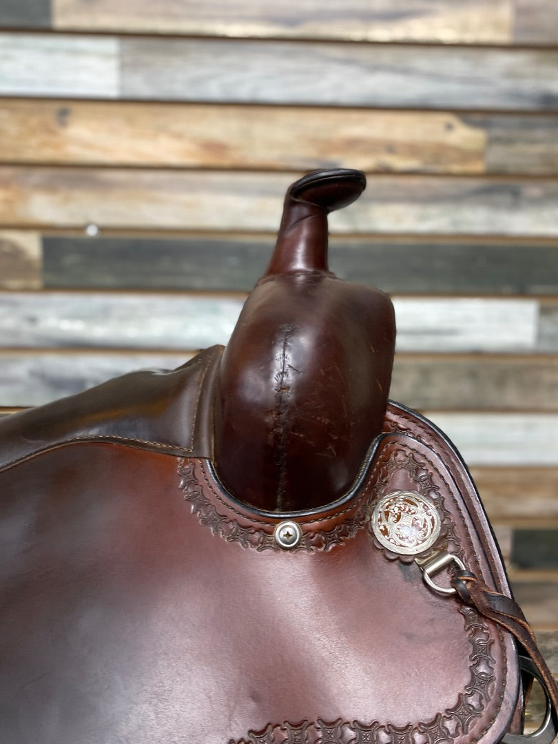 USED  Western Trail Saddle 15" Dark Oil