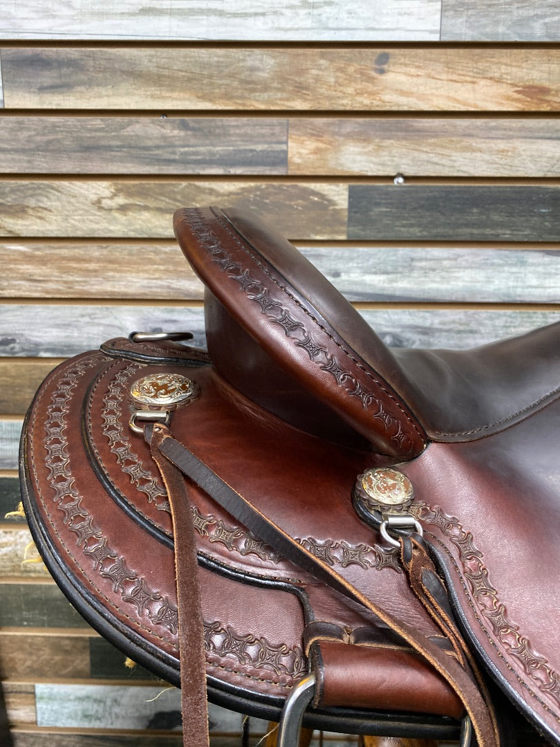 USED  Western Trail Saddle 15" Dark Oil