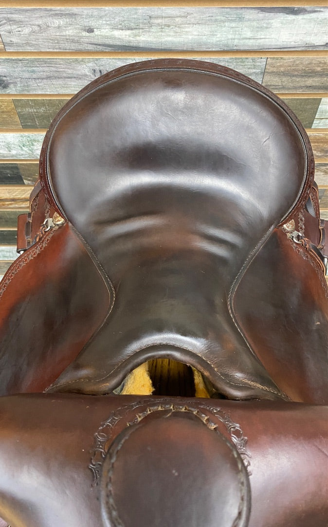 USED  Western Trail Saddle 15" Dark Oil