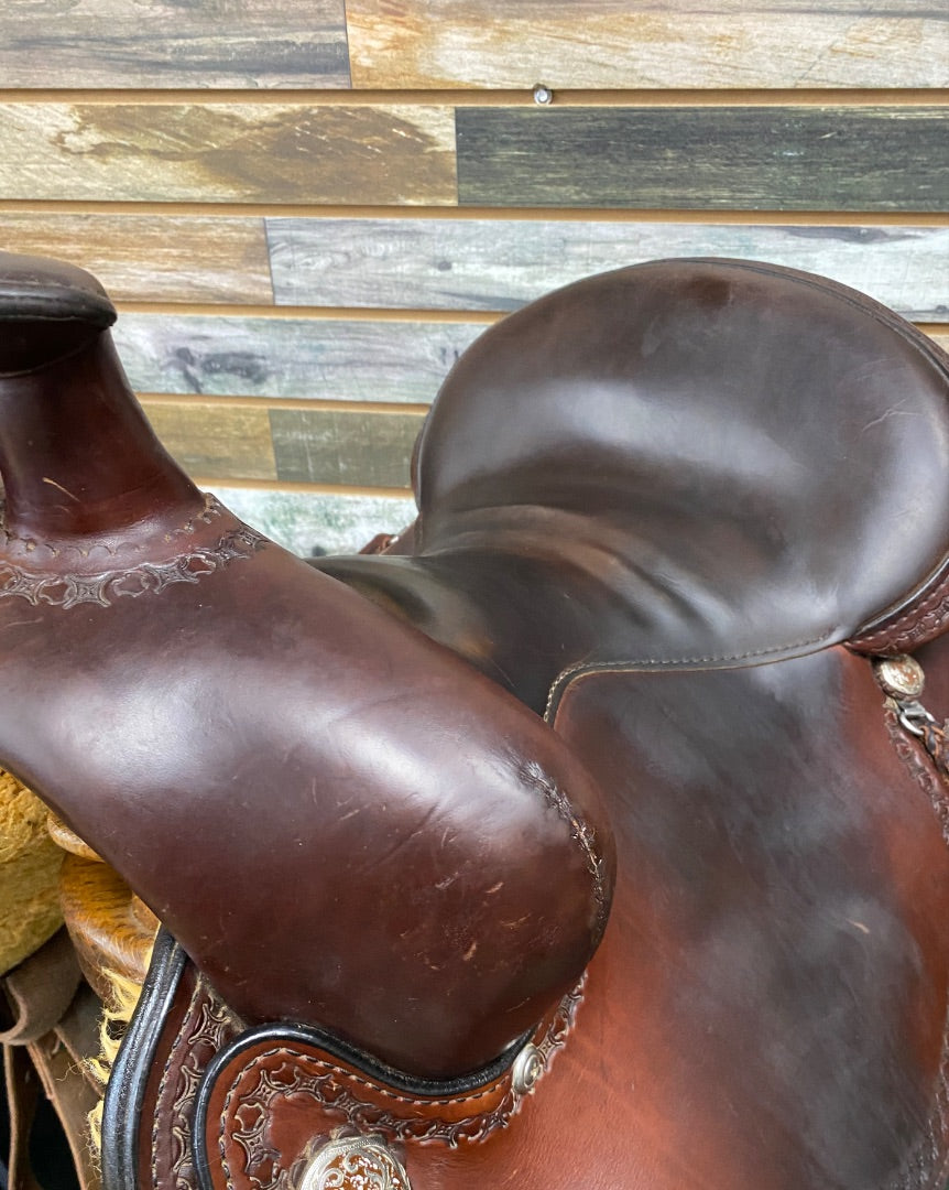 USED  Western Trail Saddle 15" Dark Oil