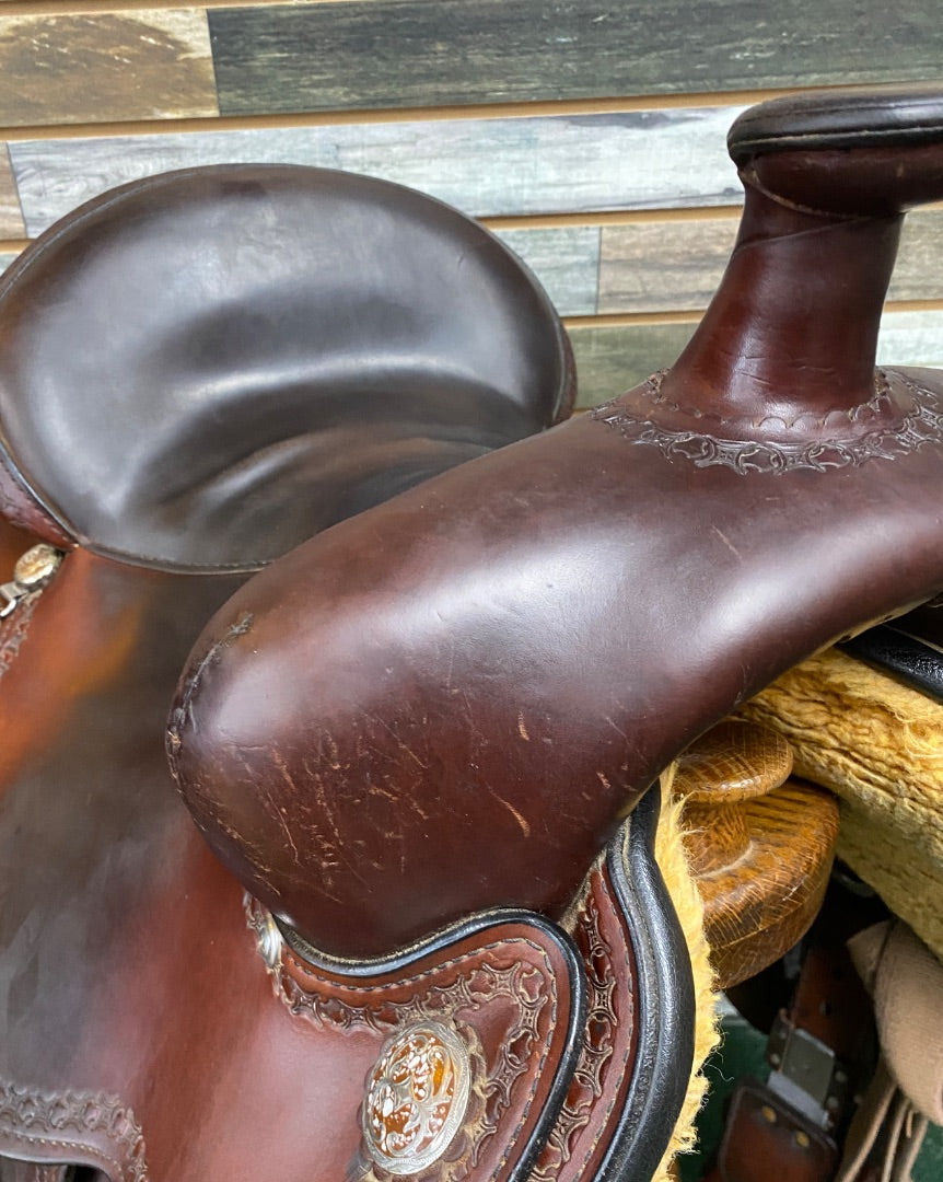USED  Western Trail Saddle 15" Dark Oil