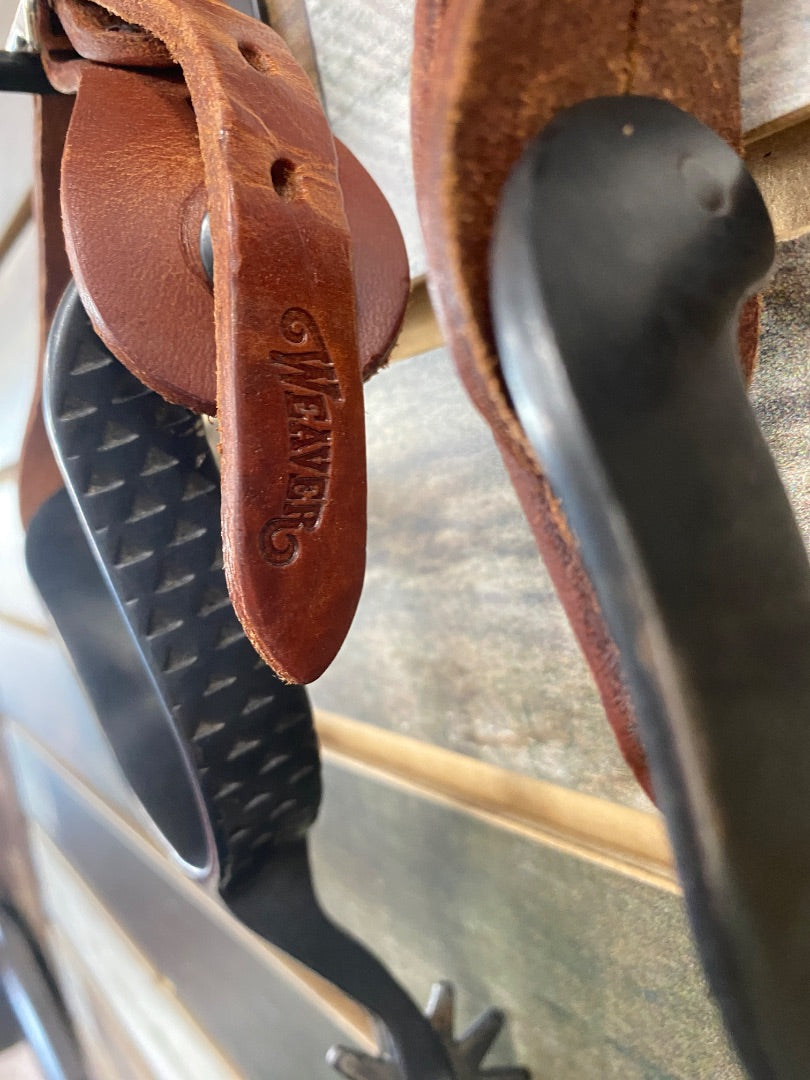 USED Weaver Large Rolling Spur Ladies Medium Oil/Black