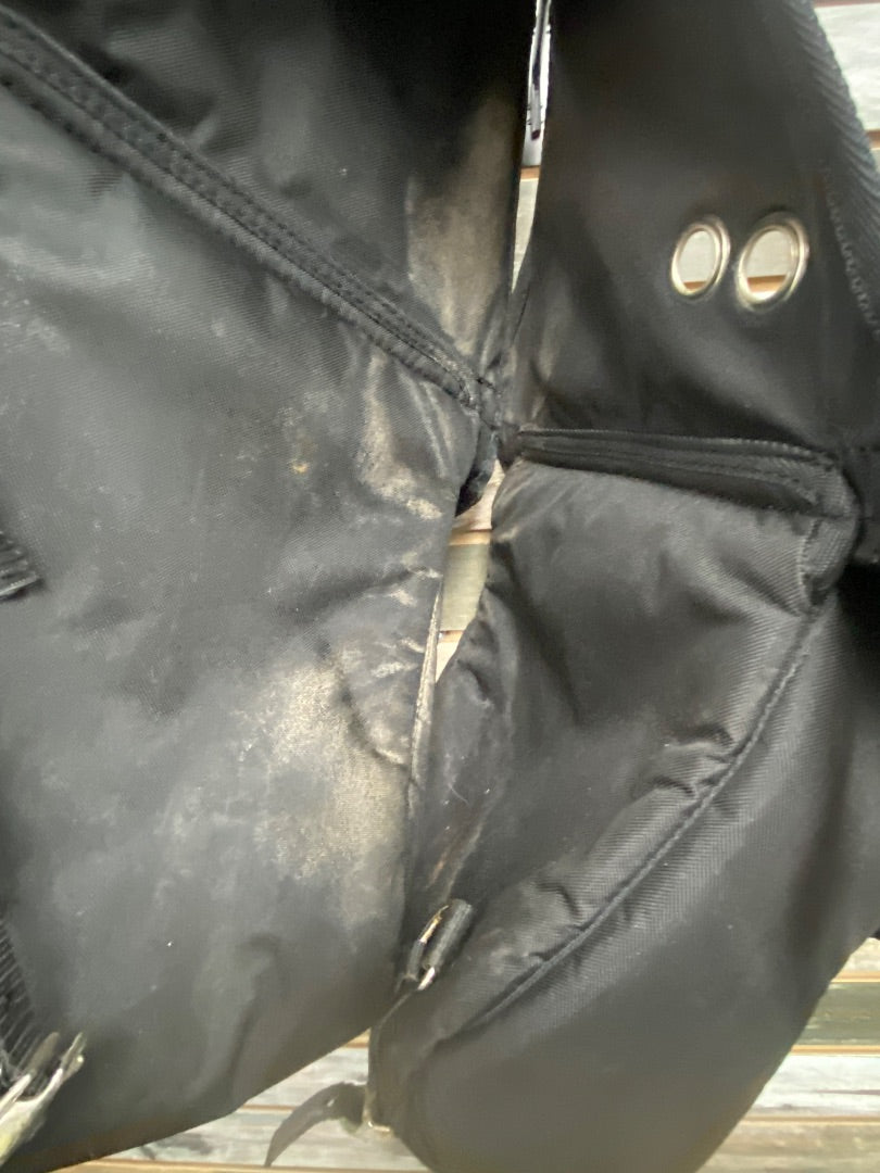 USED Weaver Western Nylon Saddle Bag Horse Black