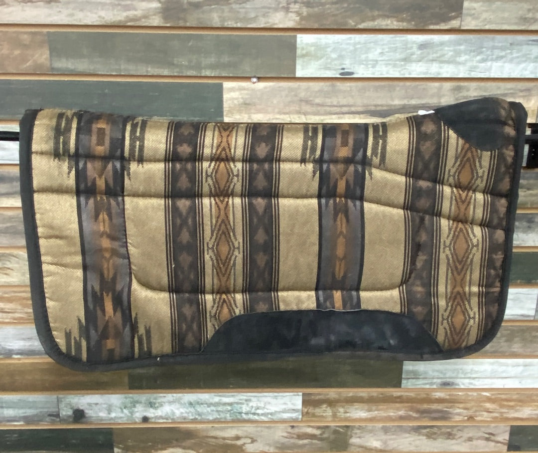 USED Toklat Western Neoprene Pad 30 x 32” Tan/Black Pattern