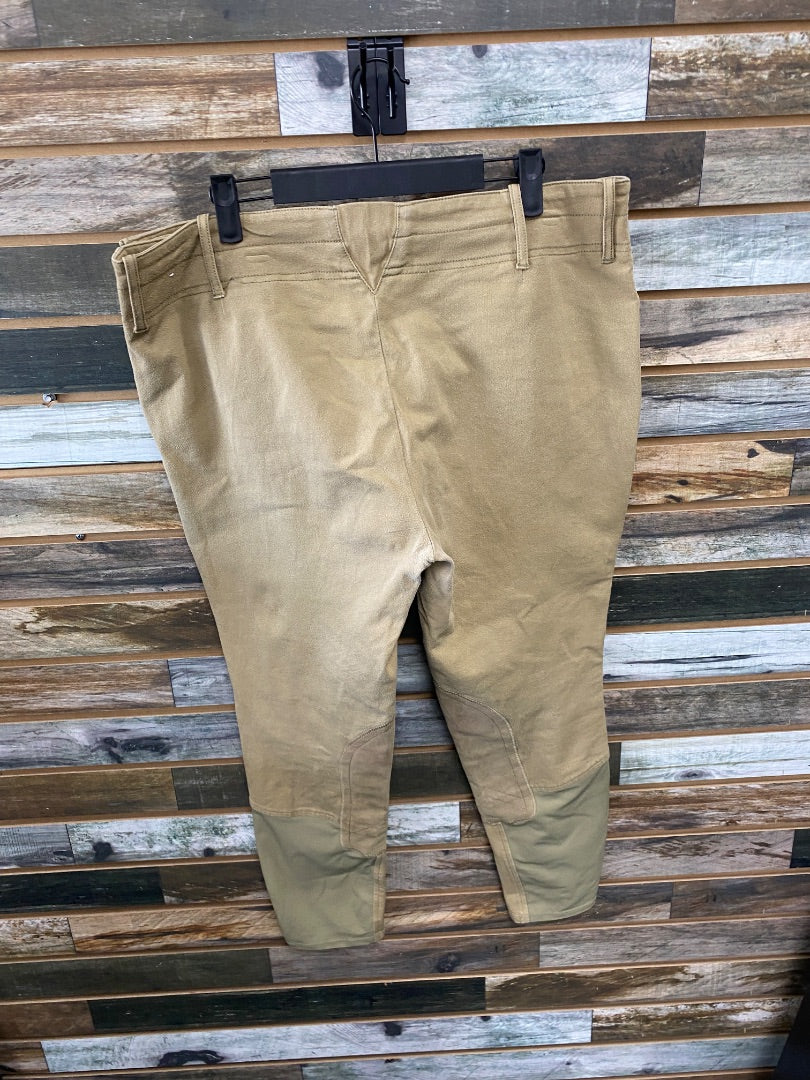 USED Ariat Ladies English Breeches 36" Tan