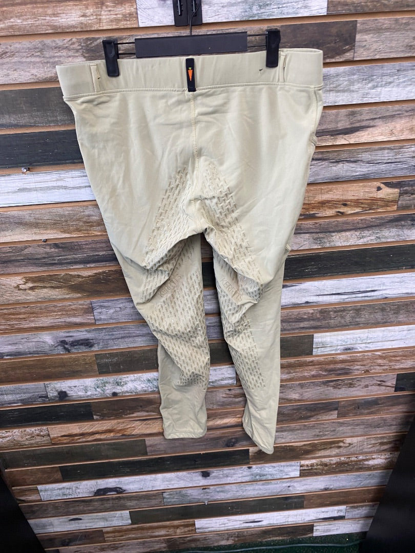 USED Kerrits Ladies English Breeches XL Tan