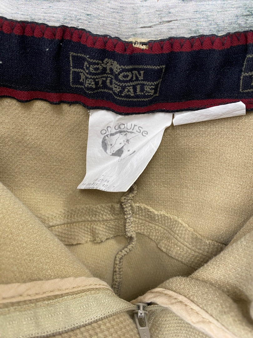 USED Cotton Naturals Ladies English Breech Knee Patch 30 Tan