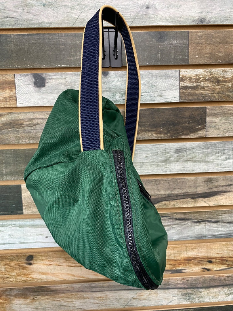 USED Golden Horseshoe Equestrian Helmet Bag Large Green/Navy/Tan