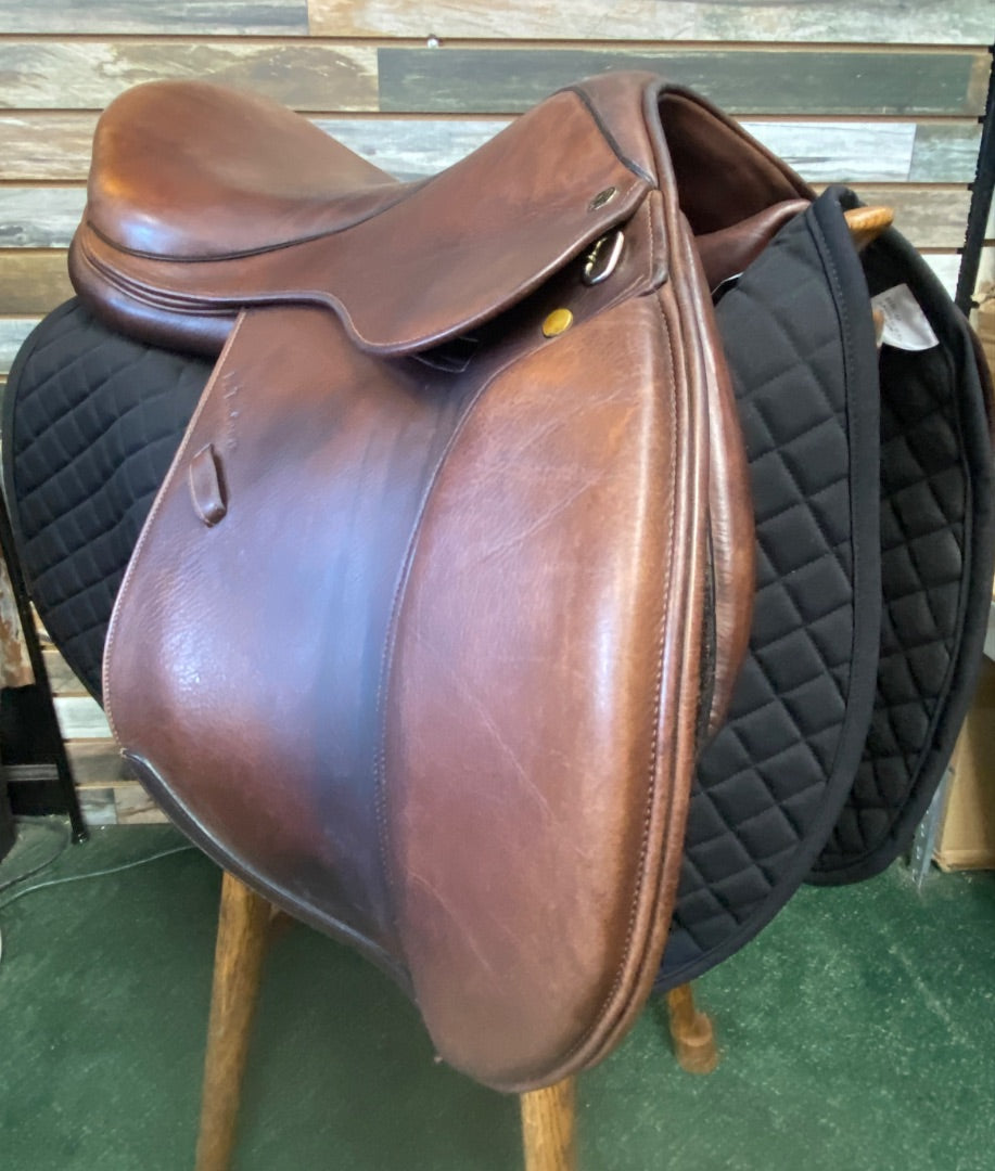 USED M. Toulouse Jump Saddle 17.5" Brown