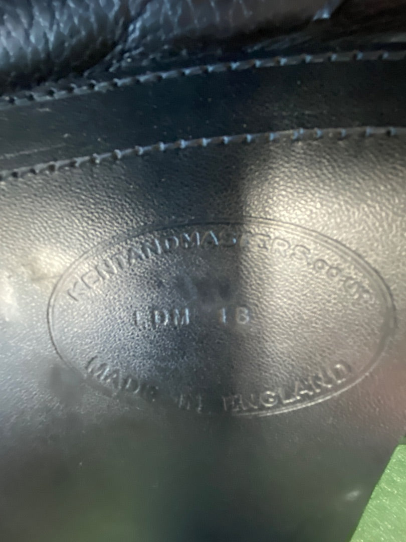 USED Kent & Masters Dressage Saddle 18" Black