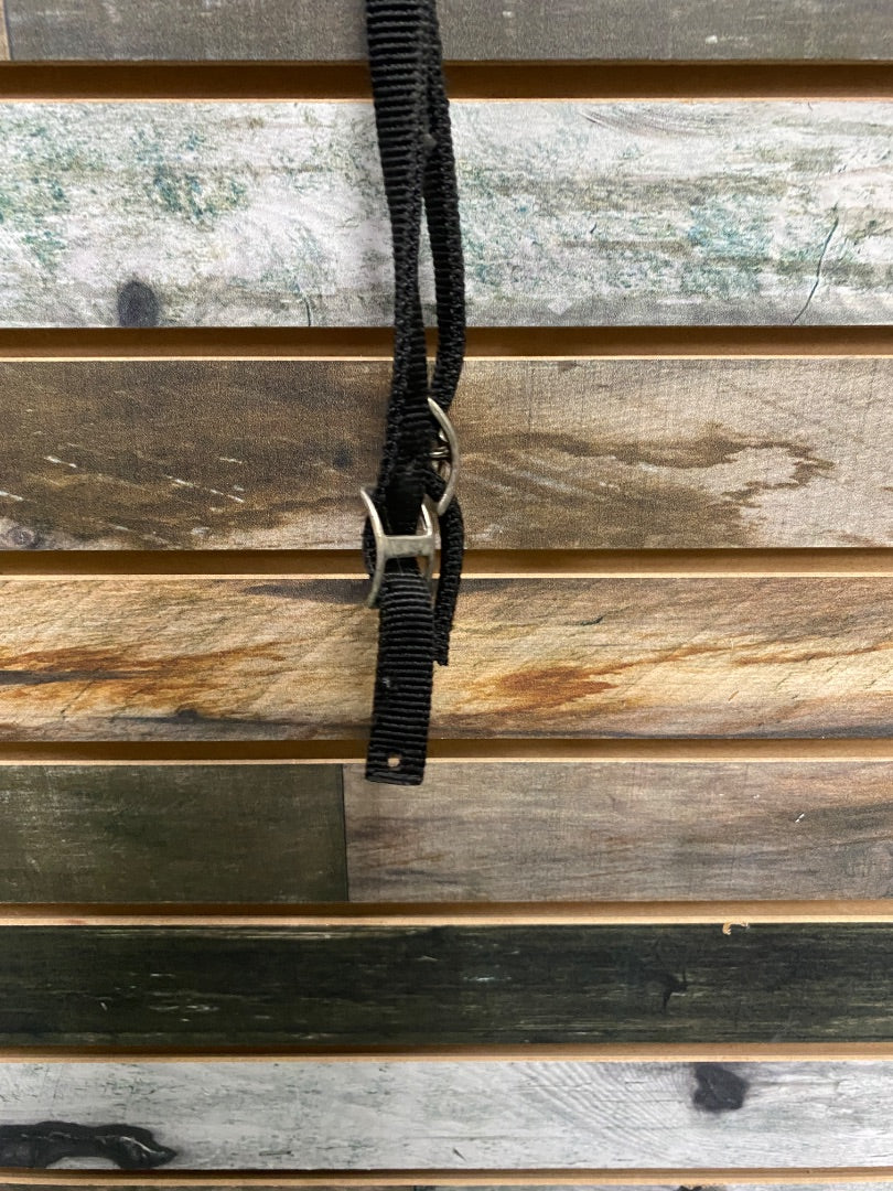 USED No Brand Nylon Split Reins Black