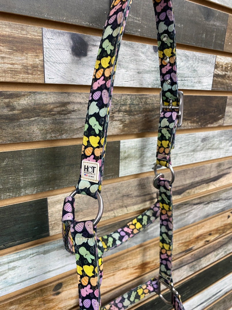 USED Hot Headstalls Easter Halter Horse Multicolor