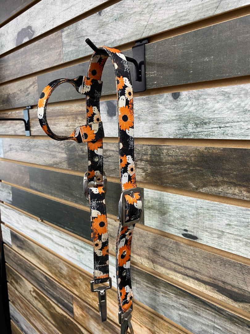 USED Hot Headstalls Halloween Headstall Horse Orange