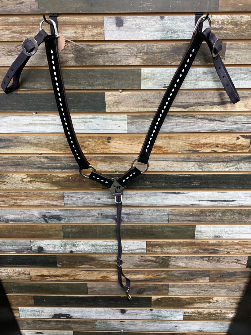USED Seven Saddle Western Breast collar Horse Black