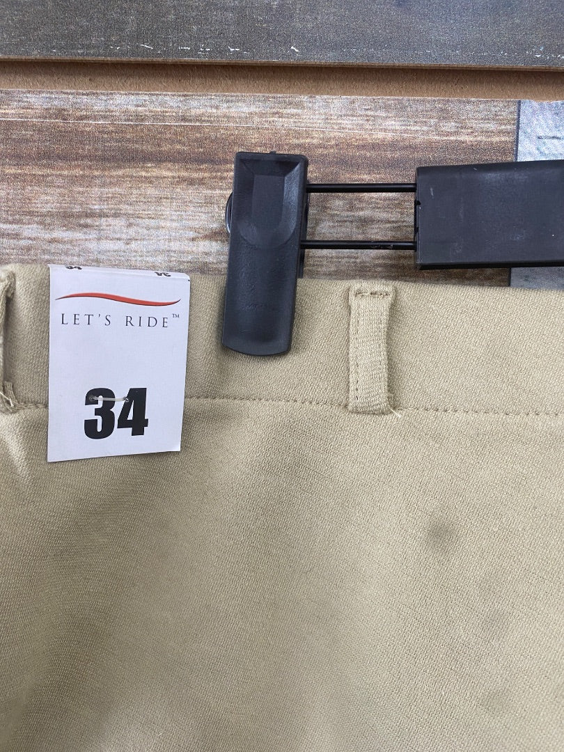 NWT TuffRider Ladies English Breeches 34" Tan