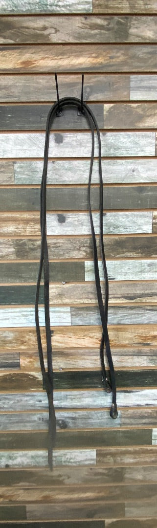 USED Western Leather Split Reins 84" Black