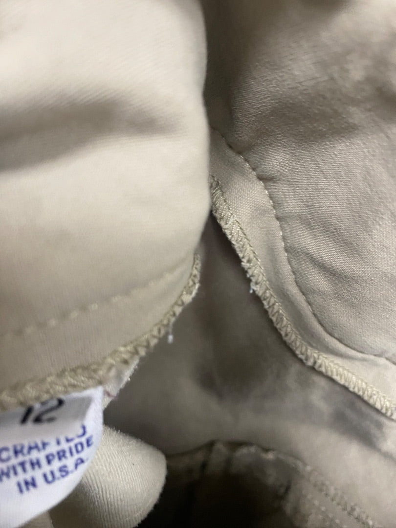 USED Tailored Sportsman Knee Patch Breeches 12 Tan