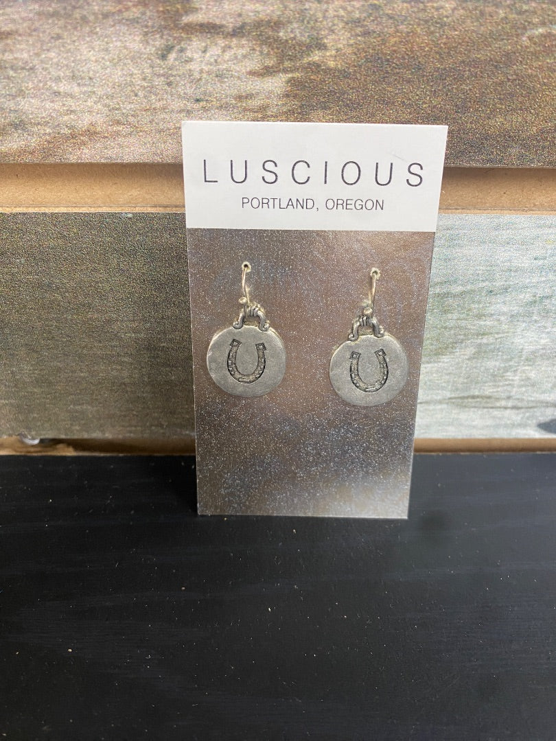 USED Horseshoe Earrings Silver