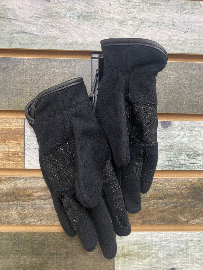 USED Equistar Youth Fleece Gloves Black