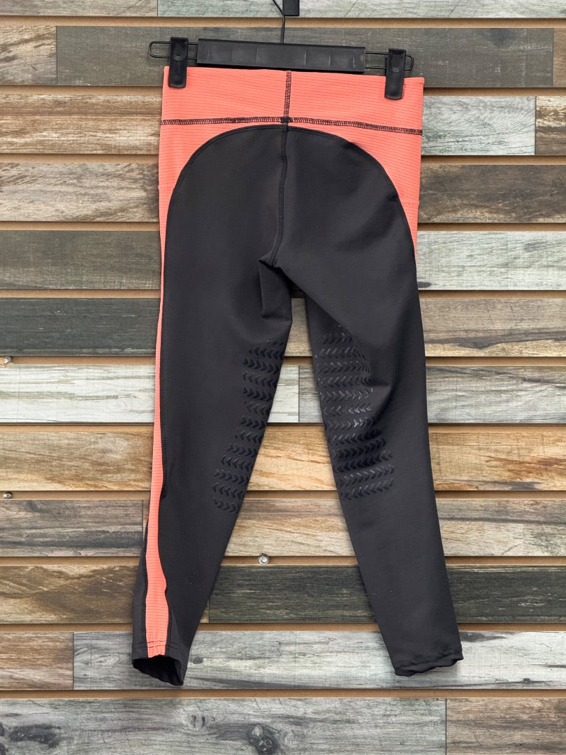USED Tuffrider Youth English Breeches Peach/Grey