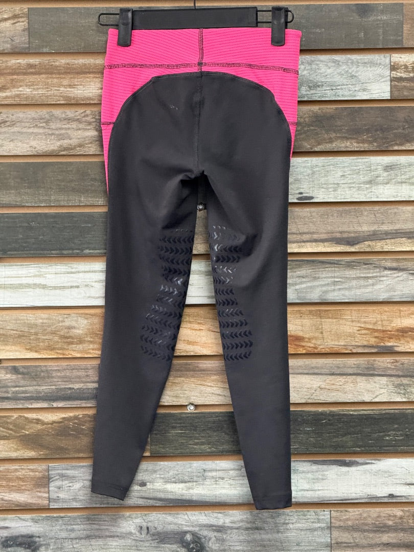USED Tuffrider Youth English Breeches XS-S pink/black