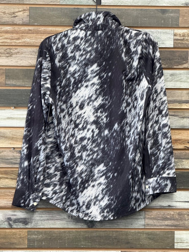 USED Steerling Kreek Ladies Western Top Medium Cow Hide