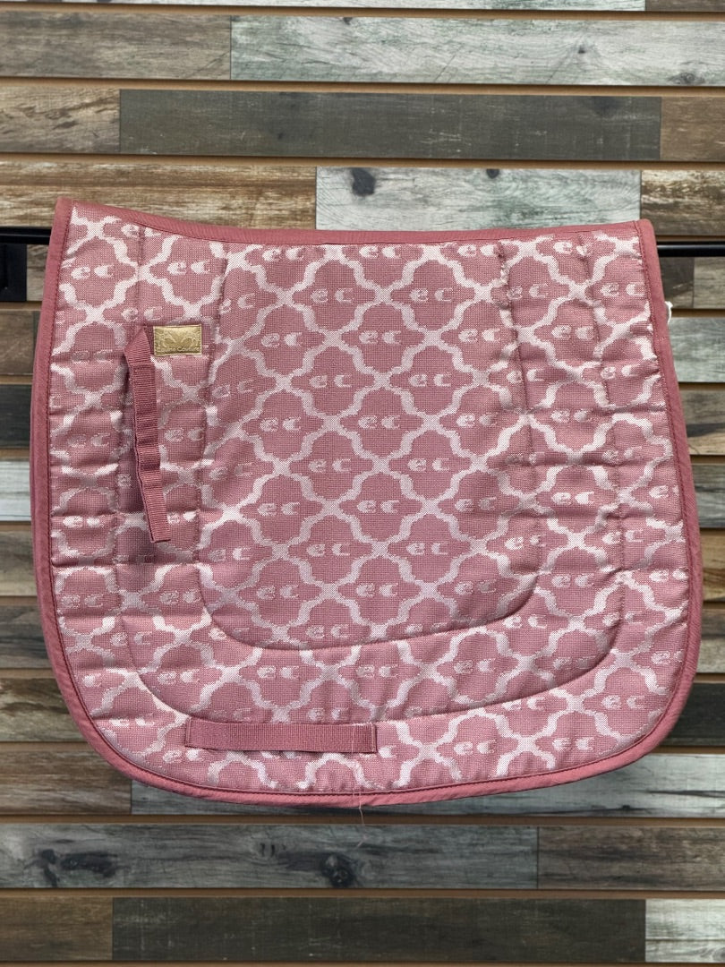 USED Equine Couture Dressage Pad Horse Dusty Rose